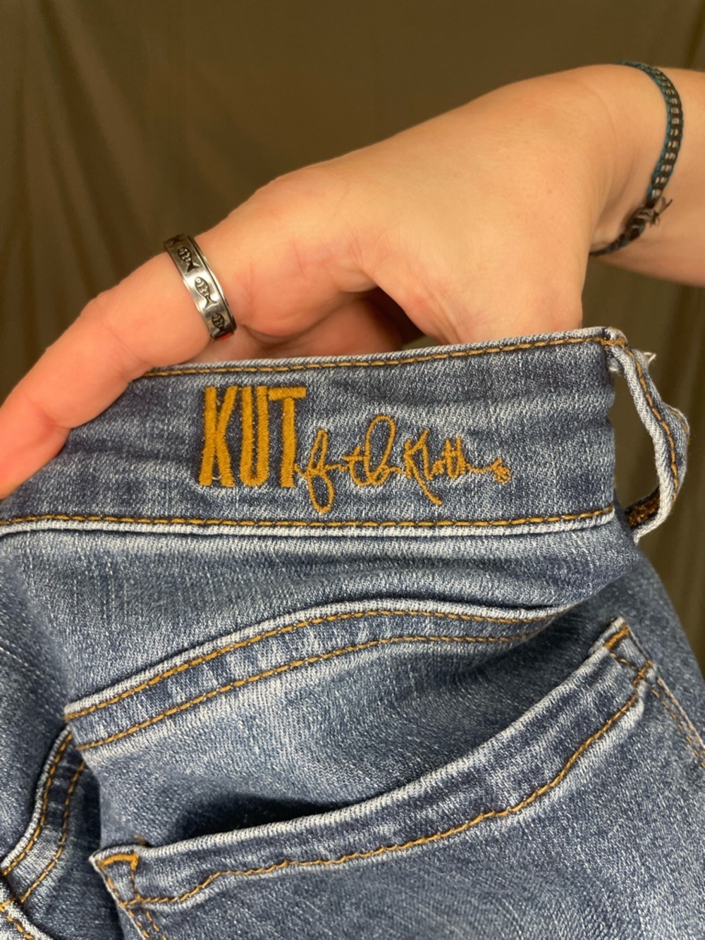 Kut from the Kloth Medium Blue Skinny Jeans - Picture 9 of 10